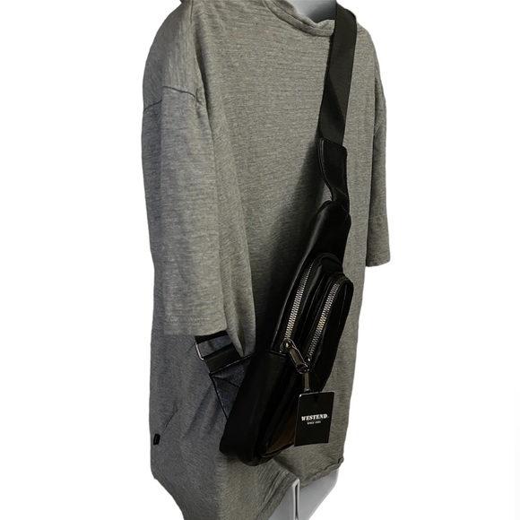 Faux Leather Sling Bag - NWT - Picture 3 of 5